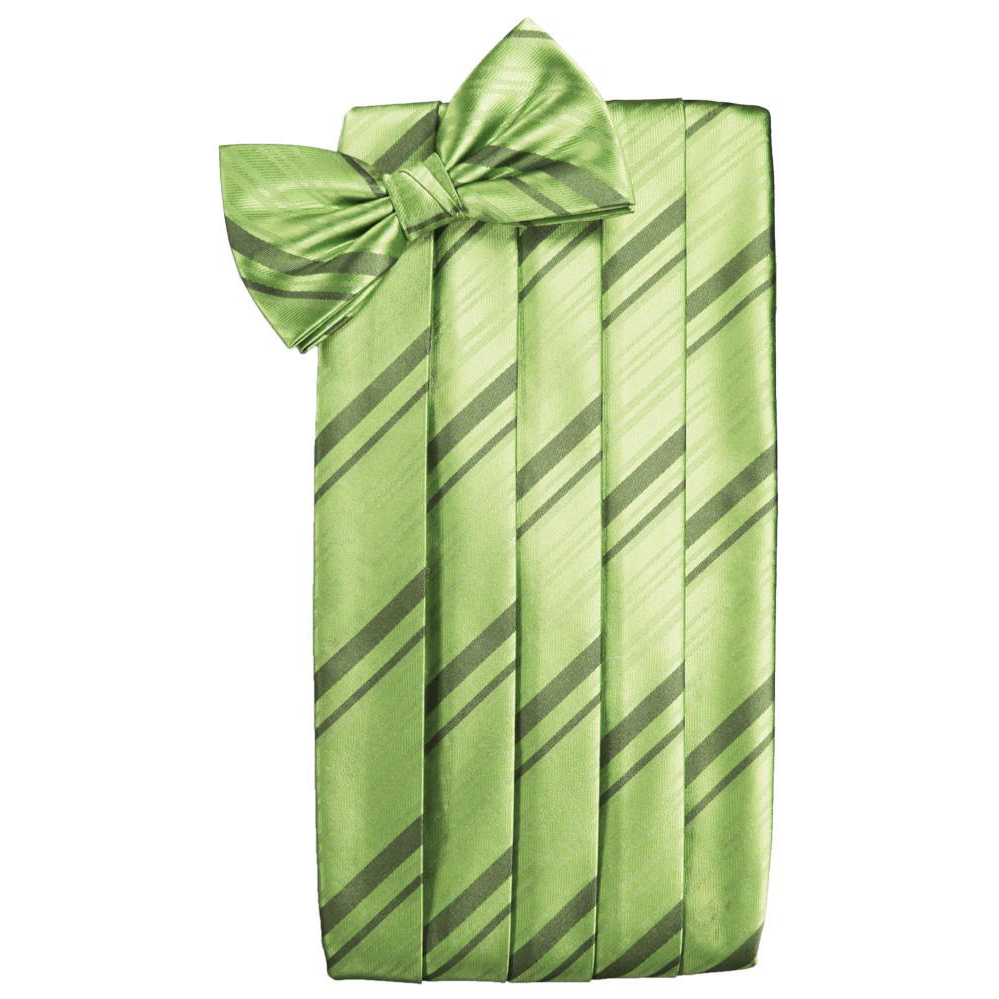 Sage Striped Satin Cummerbund Sage Striped Satin Cummerbund