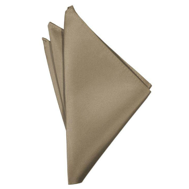 Mens Latte Suit Pocket Square