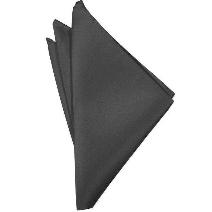Mens Pewter Suit Pocket Square
