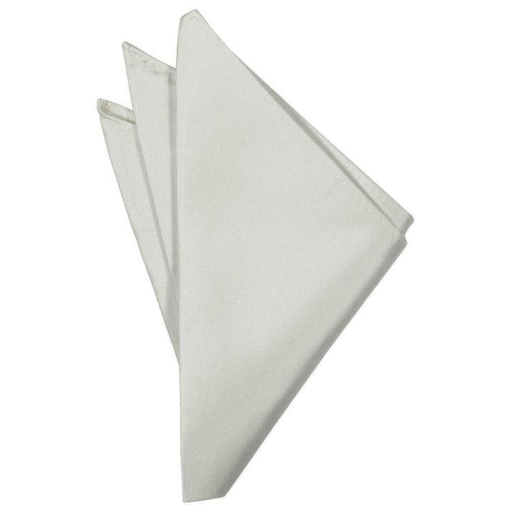 Mens Platinum Suit Pocket Square
