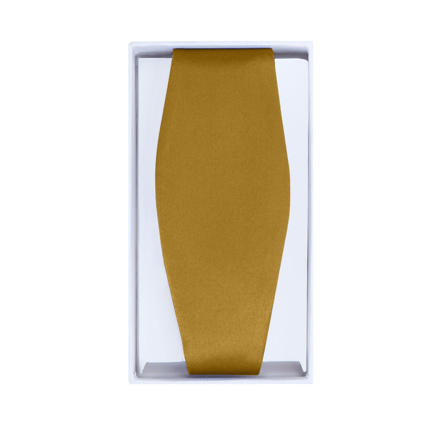 Men's Gold Self-Tie Satin Bow Tie
