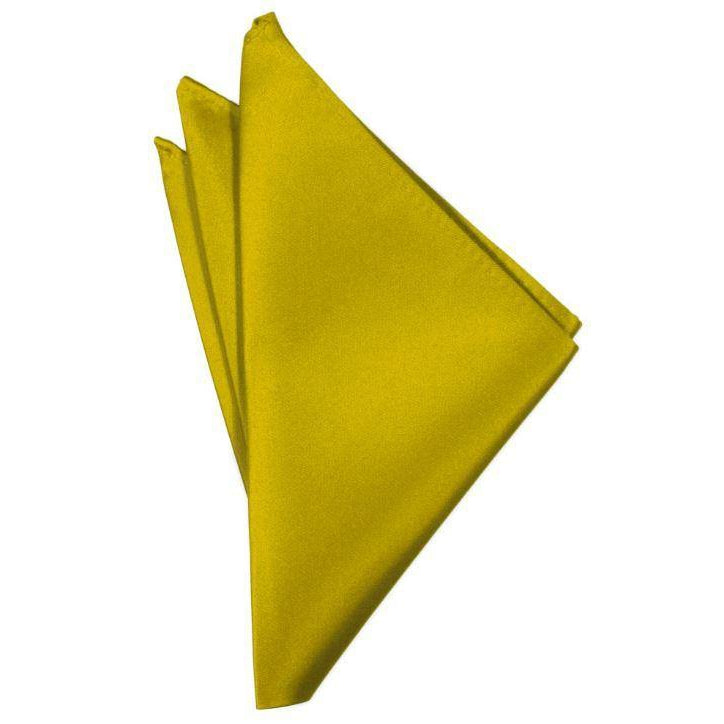 Mens Willow Yellow Suit Pocket Square