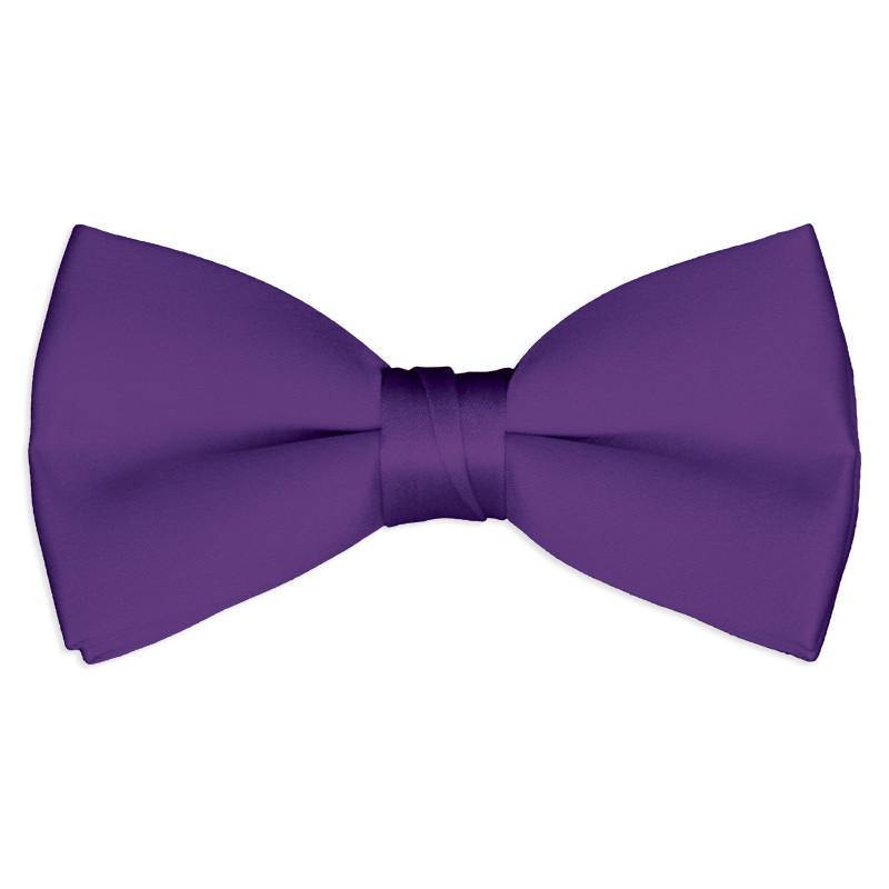 Mens Plum Pre Tied Bow Tie