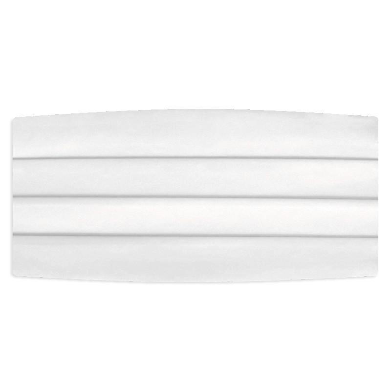 Mens White Satin Cummerbund