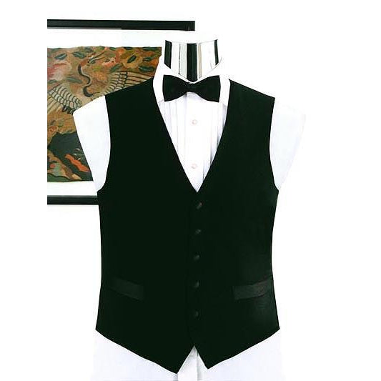 Dress Form Displaying A Wool Full Back Mens Wedding Vest