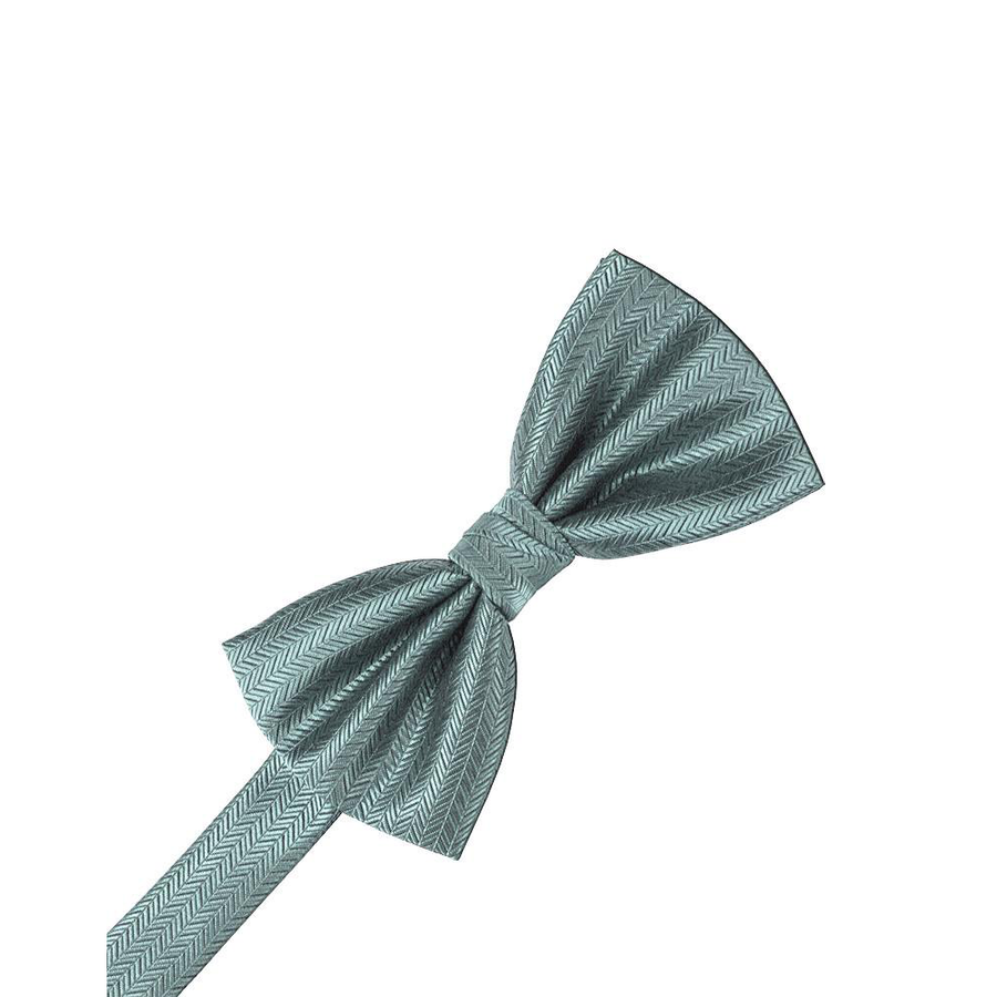 Mens Herringbone Cloudy Pre Tied Bow Tie