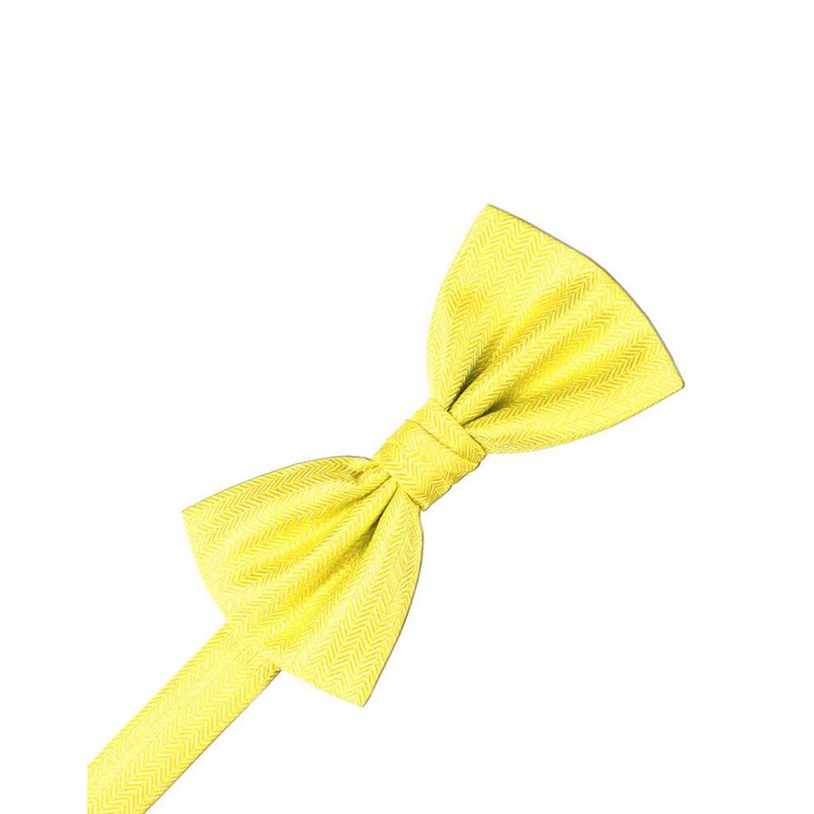 Mens Herringbone Sunbeam Pre Tied Bow Tie
