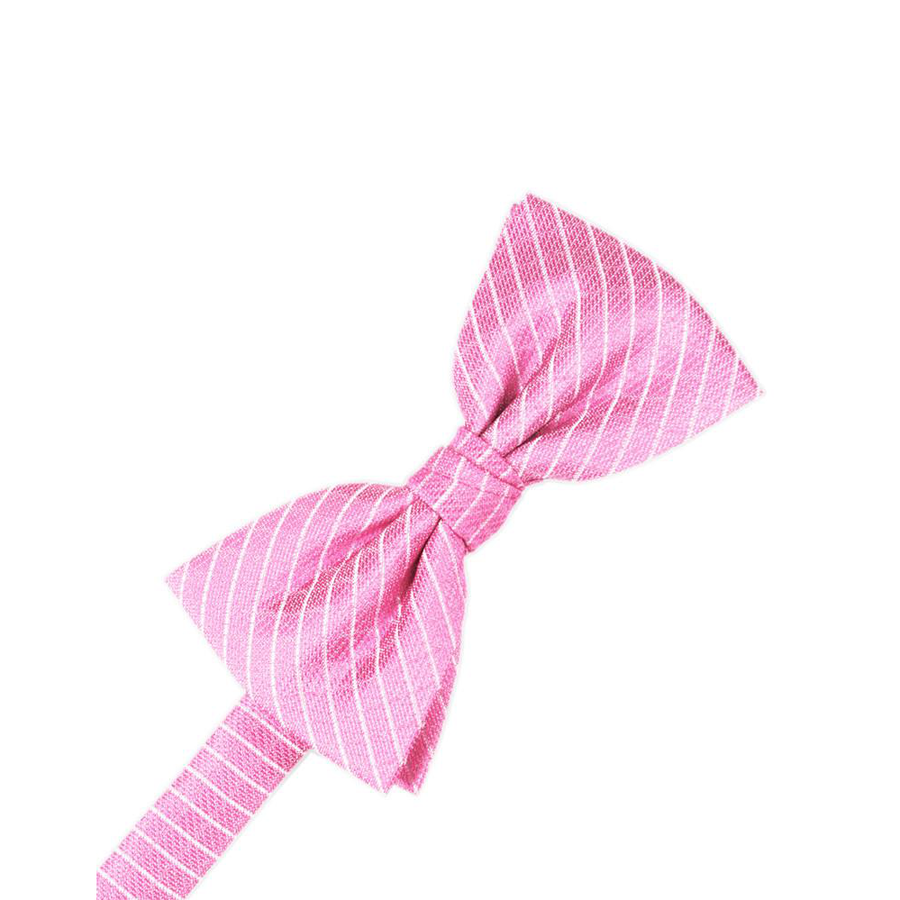 Mens Diamond Grid Pattern Bubblegum Pre Tied Bow Tie