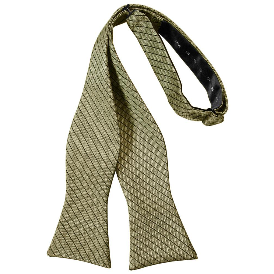 Mens Diamond Grid Pattern Champagne Self Tie Bow Tie