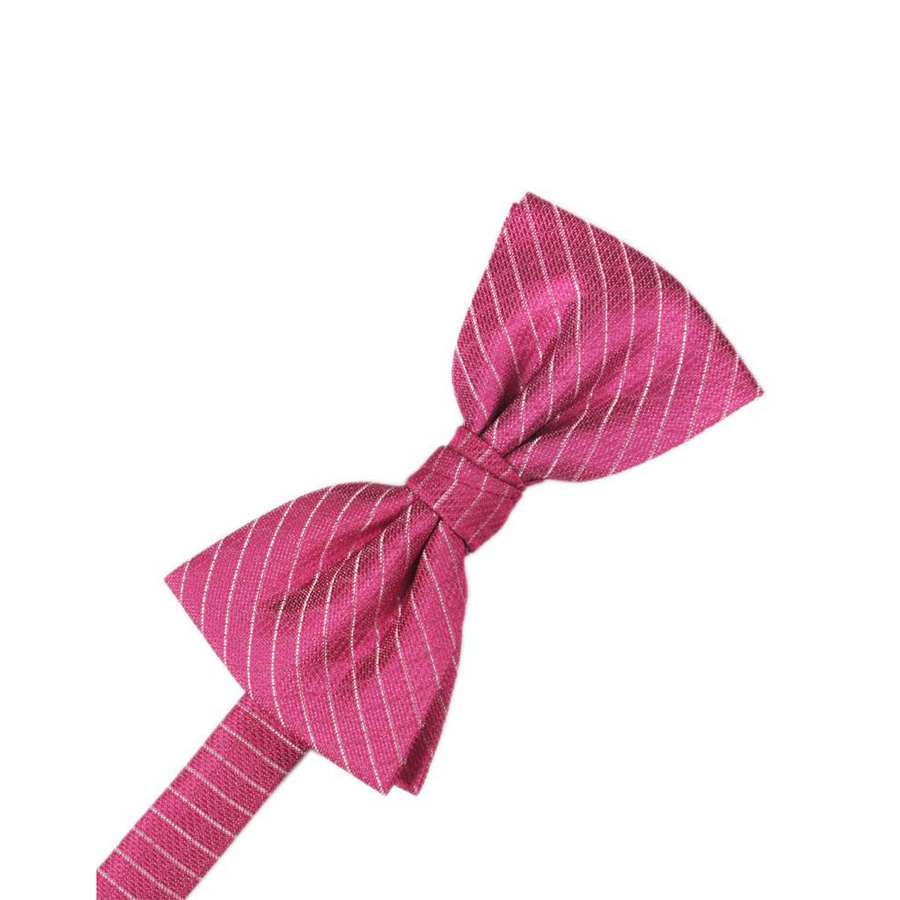 Mens Diamond Grid Pattern Fuchsia Pre Tied Bow Tie