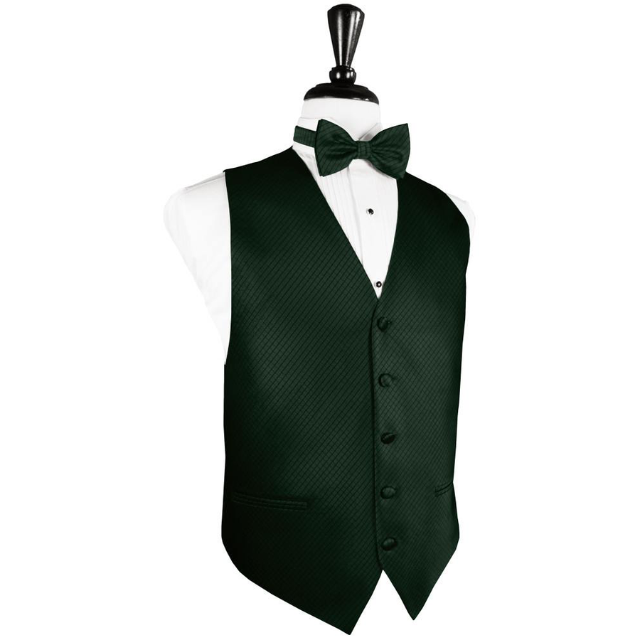 Dress Form Displaying a Hunter Green Palermo Mens Wedding Vest