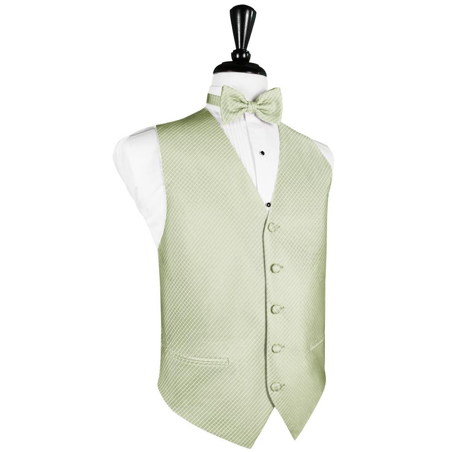 Dress Form Displaying a Mint Palermo Mens Wedding Vest