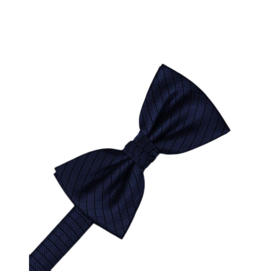 Mens Diamond Grid Pattern Navy Pre Tied Bow Tie