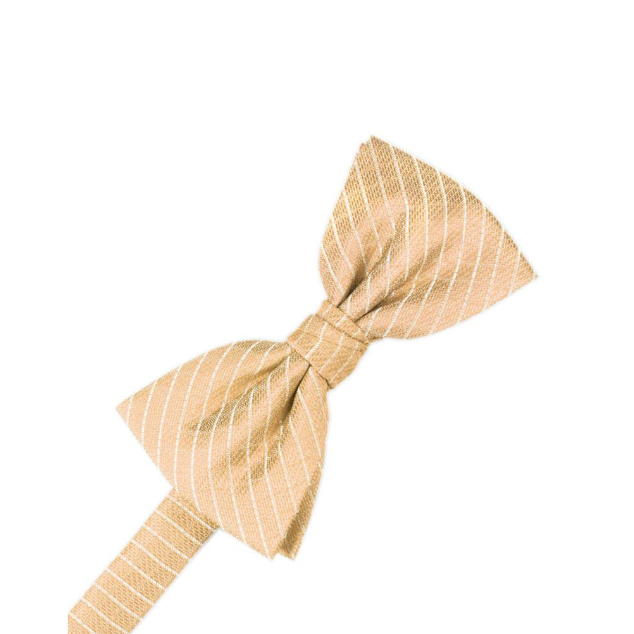 Mens Diamond Grid Pattern Peach Pre Tied Bow Tie