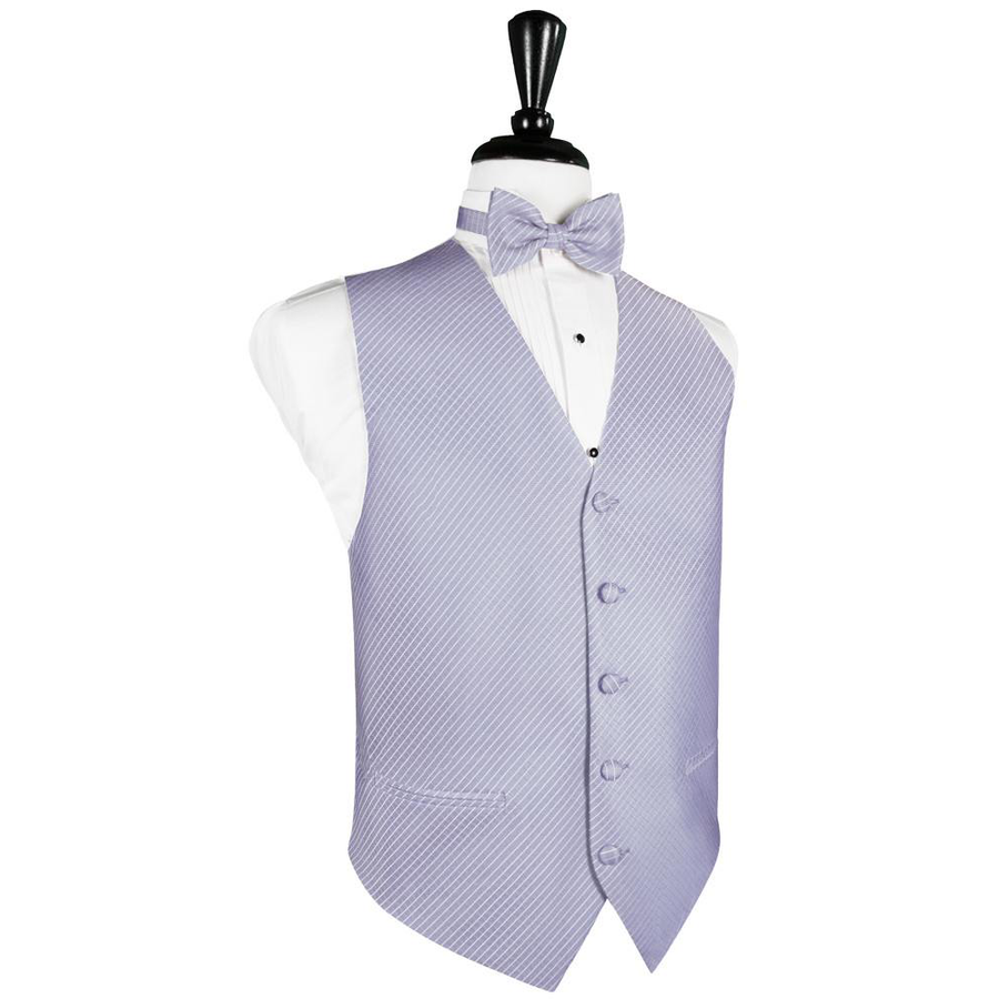 Dress Form Displaying a Periwinkle Palermo Mens Wedding Vest