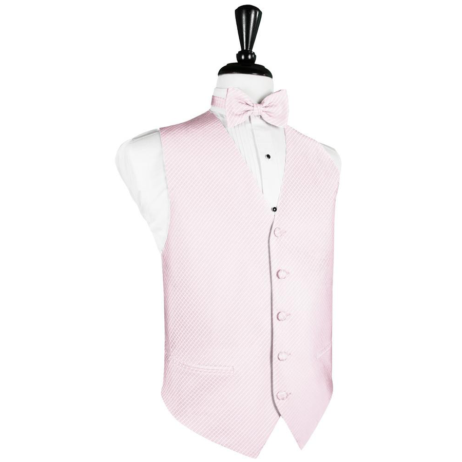 Dress Form Displaying a Pink Palermo Mens Wedding Vest