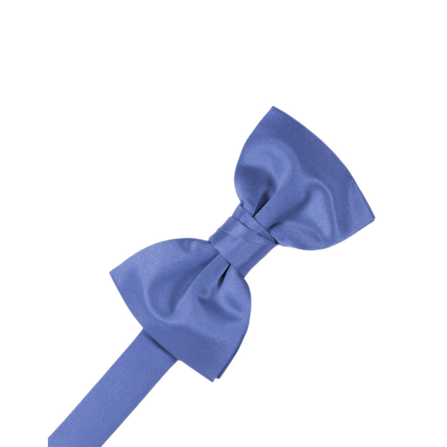 Mens Satin Cornflower Bow Tie