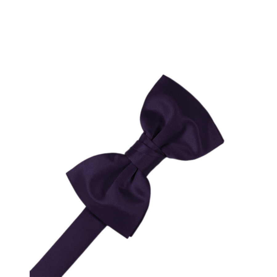 Mens Satin Lapis Bow Tie