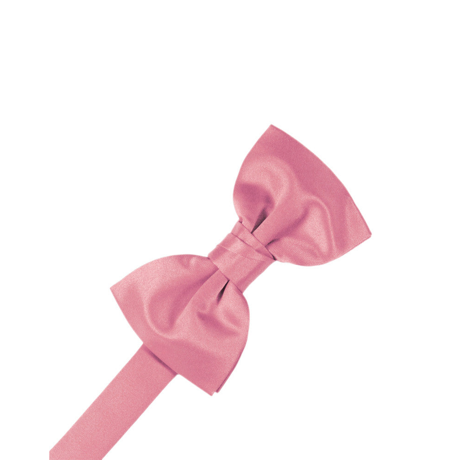 Mens Satin Rose Petal Bow Tie