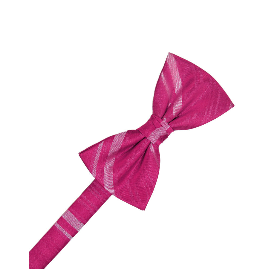 Mens Striped Satin Watermelon Formal Bow Tie