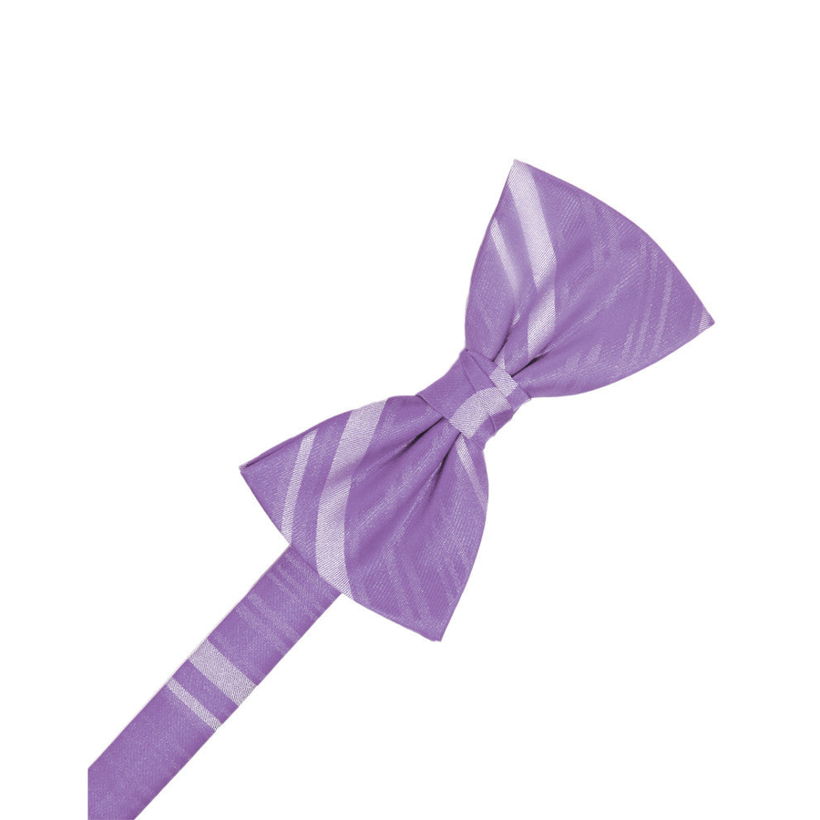 Mens Striped Satin Wisteria Formal Bow Tie