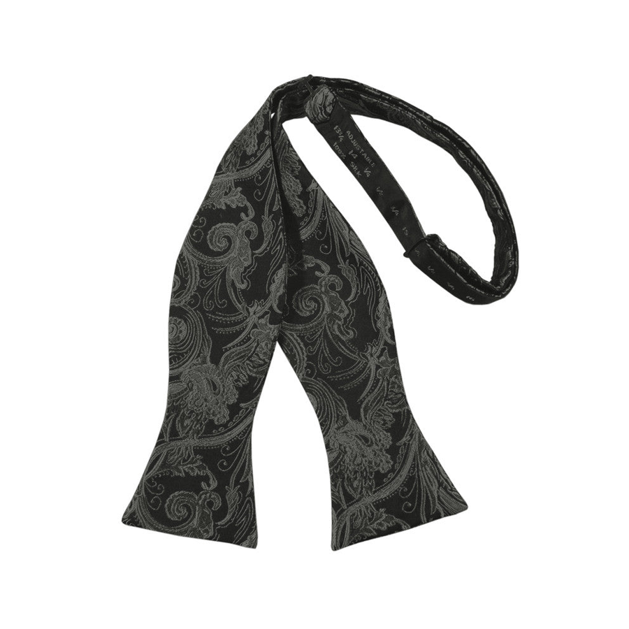 Mens Tapestry Charcoal Self Tie Bow Tie