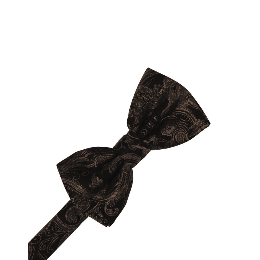 Mens Tapestry Chocolate Pre Tied Bow Tie