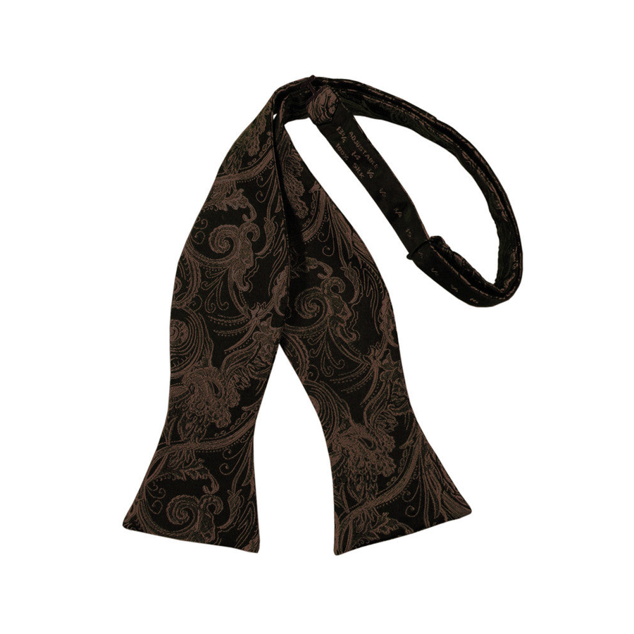 Mens Tapestry Chocolate Self Tie Bow Tie