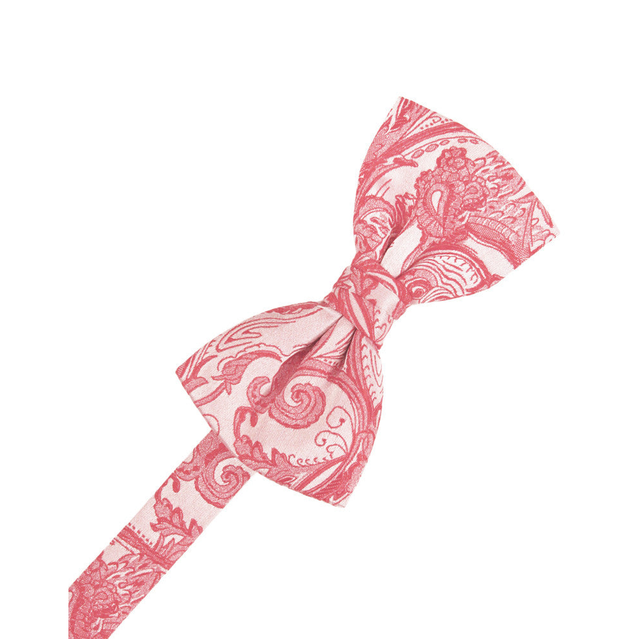 Mens Tapestry Guava Pre Tied Bow Tie