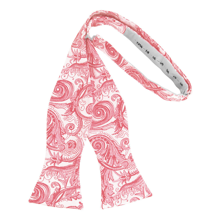 Mens Tapestry Guava Self Tie Bow Tie
