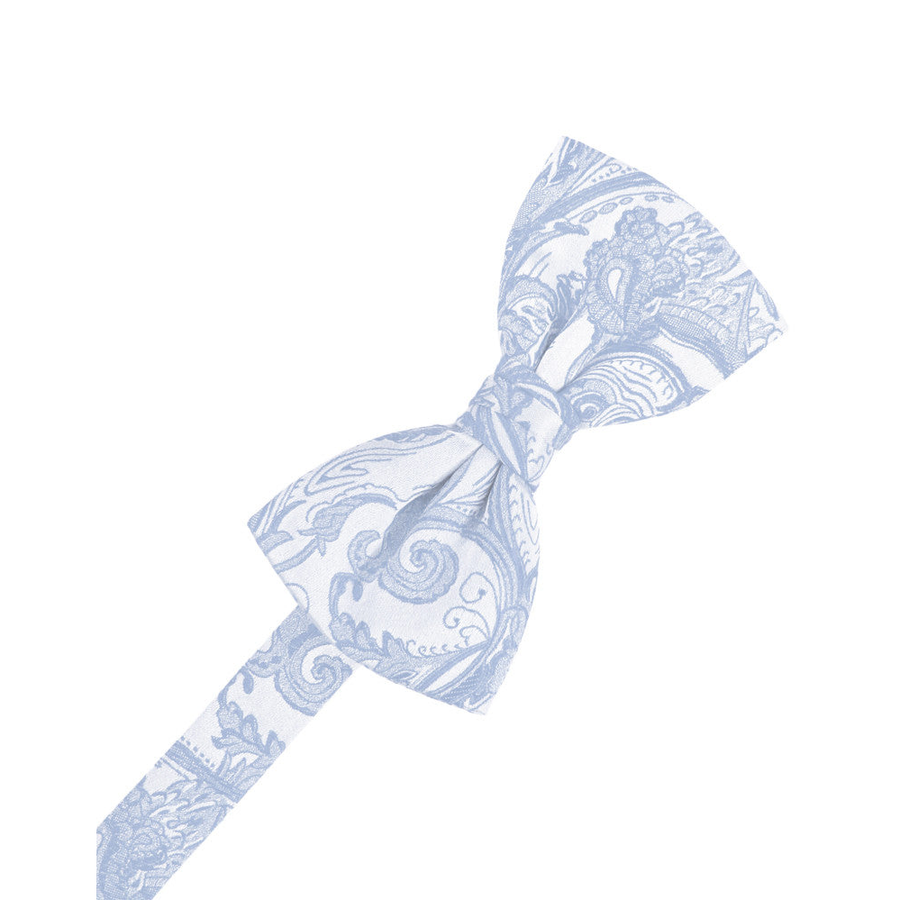 Mens Tapestry Light Blue Pre Tied Bow Tie