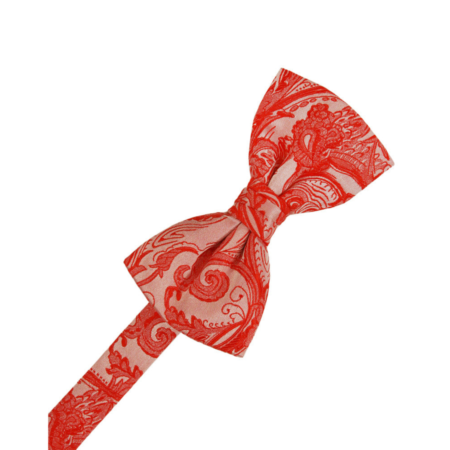 Mens Tapestry Persimmon Pre Tied Bow Tie