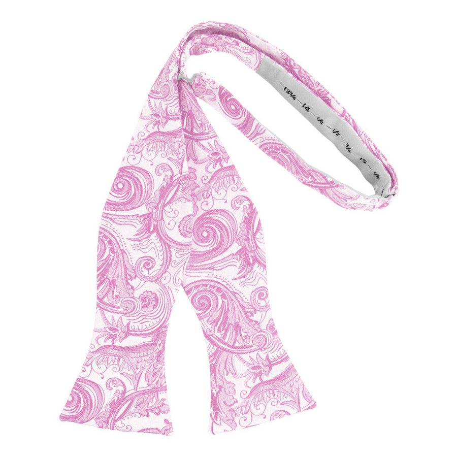 Mens Tapestry Rose Petal Self Tie Bow Tie
