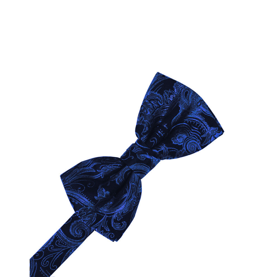 Mens Tapestry Royal Blue Pre Tied Bow Tie