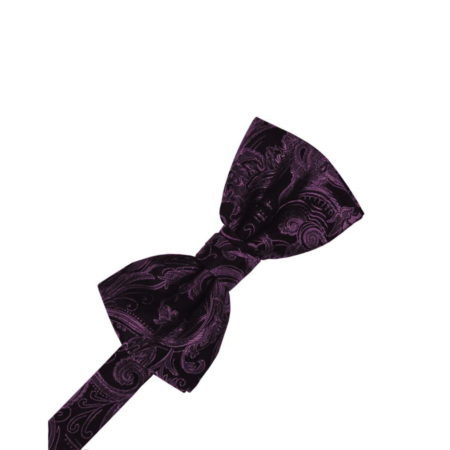 Mens Tapestry Wine Pre Tied Bow Tie