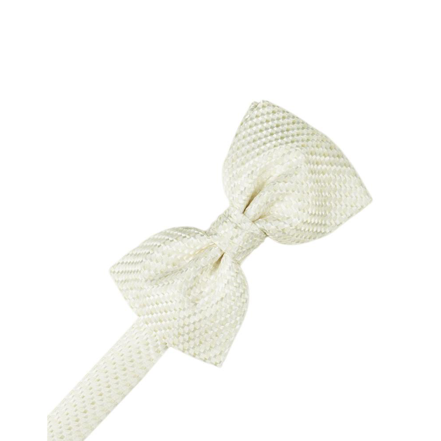 Mens Venetian Ivory Pre Tied Bow Tie