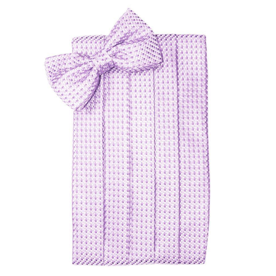 Mens Lavender Venetian Bow Tie and Cummerbund Set