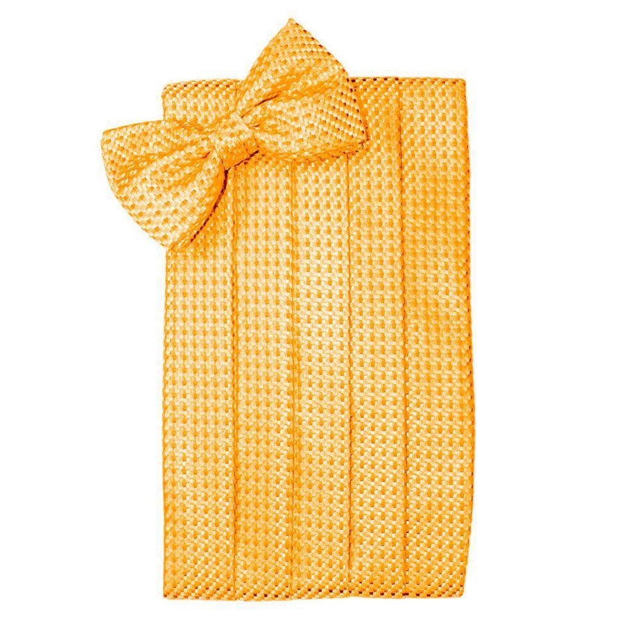 Mens Mandarin Venetian Bow Tie and Cummerbund Set